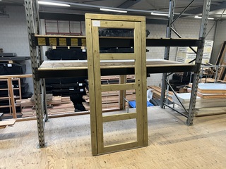 Deurkozijn, groen geïmpregneerd, zonder glas Hillhout